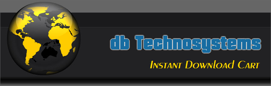 DBTechnosystems.com Instant Download Cart Logo